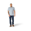 Carhartt Men's Bozeman Relaxed Short Sleeve Plaid Shirt  Iron Blue