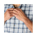 Carhartt Men's Bozeman Relaxed Short Sleeve Plaid Shirt  Iron Blue