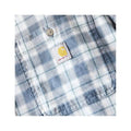 Carhartt Men's Bozeman Relaxed Short Sleeve Plaid Shirt  Iron Blue