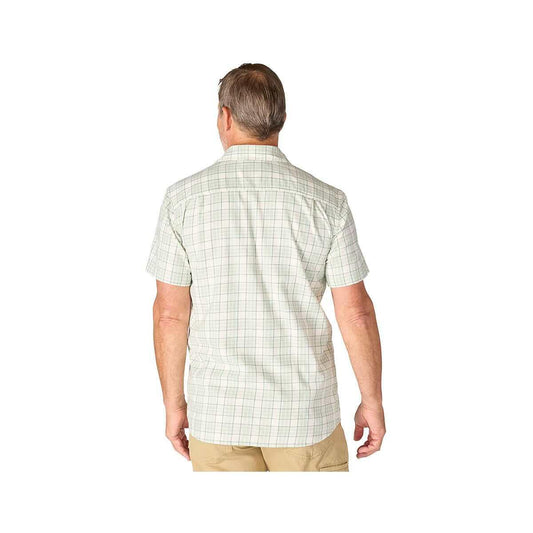 Color swatch for Carhartt Men's Bozeman Relaxed Short Sleeve Plaid Shirt in Smoked Teal