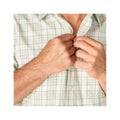 Carhartt Men's Bozeman Relaxed Short Sleeve Plaid Shirt  Smoked Teal