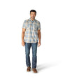 Carhartt Men's Montana Bozeman Relaxed Short Sleeve Plaid Shirt  Rolling Thunder