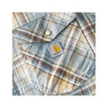 Carhartt Men's Montana Bozeman Relaxed Short Sleeve Plaid Shirt  Rolling Thunder