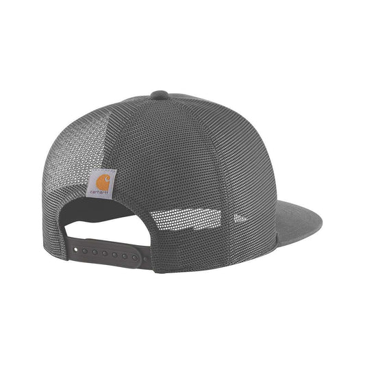 Carhartt Washed Duck Flat Brim Eagle Graphic Cap Gravel