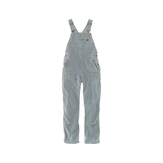 Carhartt Women's Railroad Stripe Denim Bib Overalls Railroadstripe