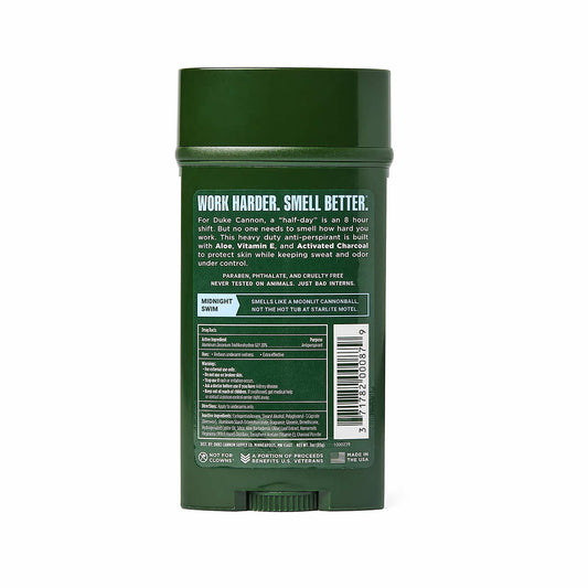 Duke Cannon Midnight Swim Aluminum Free Deodorant