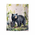 Duke Imports Bear Family Faux Fur Blanket