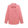 Wrangler Women's Colorwash Slim Western Snap Shirt  Pink
