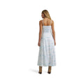 Wrangler Women's Western Sleeveless Tank Maxi Dress  White