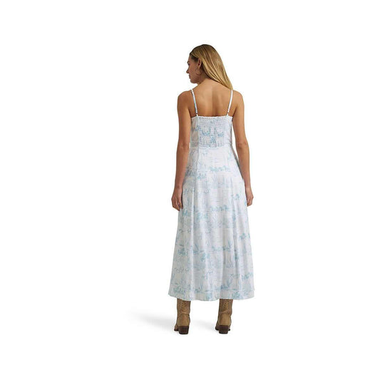 Wrangler Women's Western Sleeveless Tank Maxi Dress White