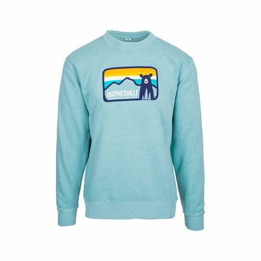 Bum Wraps Waynesville Bear Crewneck Sweatshirt Pigment Mint