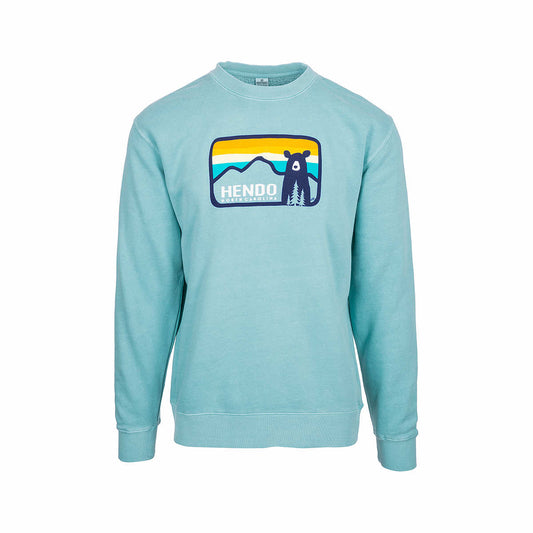Bum Wraps Hendo Bear Crewneck Sweatshirt Pigment Mint