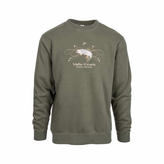 Valle Crucis Trout Embroidery Crew Sweatshirt