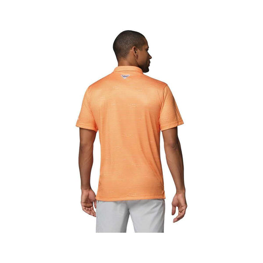 Columbia Men's University of Tennessee Super Terminal Tackle Short Sleeve Polo Shirt  Solarize Heather