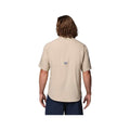 Columbia Men's University of Tennessee PFG Tamiami Short Sleeve Shirt  Fossil