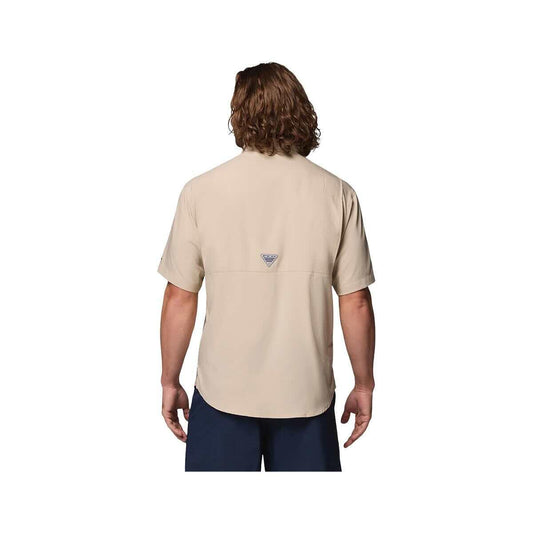 Columbia Men's University of Tennessee PFG Tamiami Short Sleeve Shirt  Fossil