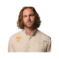 Columbia Men's University of Tennessee PFG Tamiami Short Sleeve Shirt  Fossil
