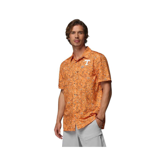 Columbia Men's University of Tennessee PFG Super Slack Tide Short Sleeve Shirt Solarize Lvnprnt