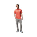 Columbia Men's Clemson Super Terminal Tackle Short Sleeve Polo Shirt  Spark Orange