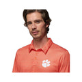 Columbia Men's Clemson Super Terminal Tackle Short Sleeve Polo Shirt  Spark Orange