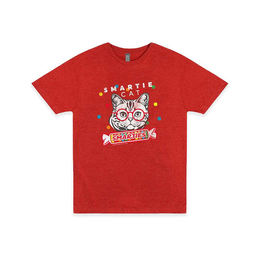 Smarties Smartie Cat Short Sleeve T-Shirt Htr Red