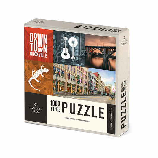 Lantern Press Downtown Knoxville and Newt 1000 Piece Jigsaw Puzzle