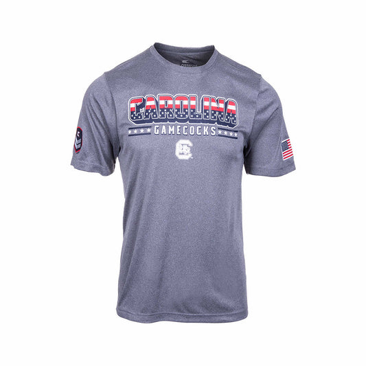Colosseum Men's University of South Carolina Short Sleeve Blade T-Shirt Charcoal Heather