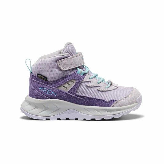 KEEN Kids' Hightrail Waterproof Mid Hiking Boots Purplehaze Thistle