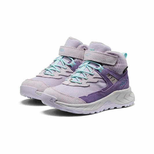 Color swatch for KEEN Kids' Hightrail Waterproof Mid Hiking Boots in Purplehaze Thistle