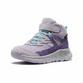 KEEN Kids' Hightrail Waterproof Mid Hiking Boots  Purplehaze Thistle