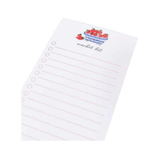 Graphique Strawberry Market List Magnetic Notepad