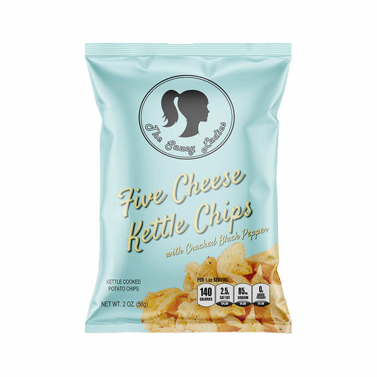 Saucy Ladies Five Cheese Kettle Chips - 2 Ounces