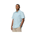 Columbia Men’s PFG Slack Tide Short Sleeve Camp Shirt  Marine Light