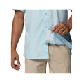 Columbia Men’s PFG Slack Tide Short Sleeve Camp Shirt  Marine Light