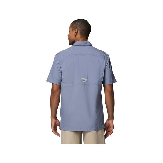 Columbia Men’s PFG Slack Tide Short Sleeve Camp Shirt  New Moon