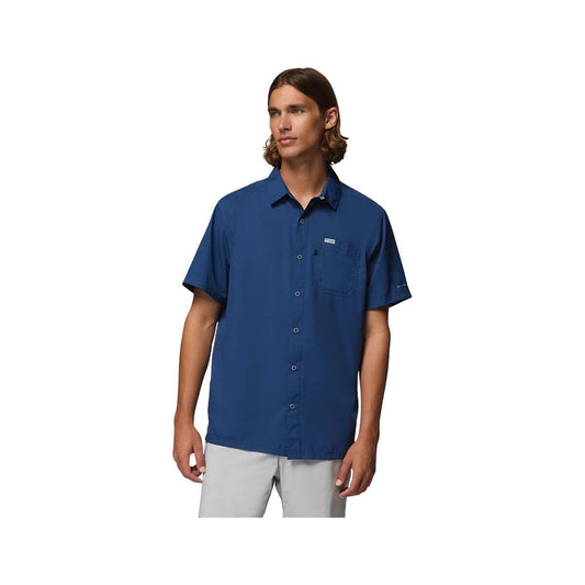 Columbia Men’s PFG Slack Tide Short Sleeve Camp Shirt Carbon