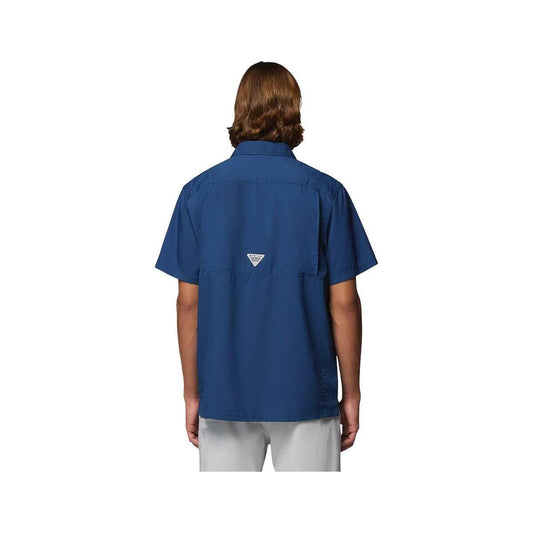 Columbia Men’s PFG Slack Tide Short Sleeve Camp Shirt  Carbon