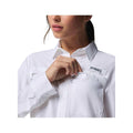 Columbia Women's PFG Castback Woven Long Sleeve Shirt  White