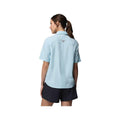 Columbia Women's PFG Castback Woven Short Sleeve Shirt  Marine Light