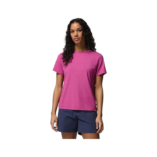 Columbia Women's CSC Soft Stretch Short Sleeve T-Shirt Fuchsia Heather