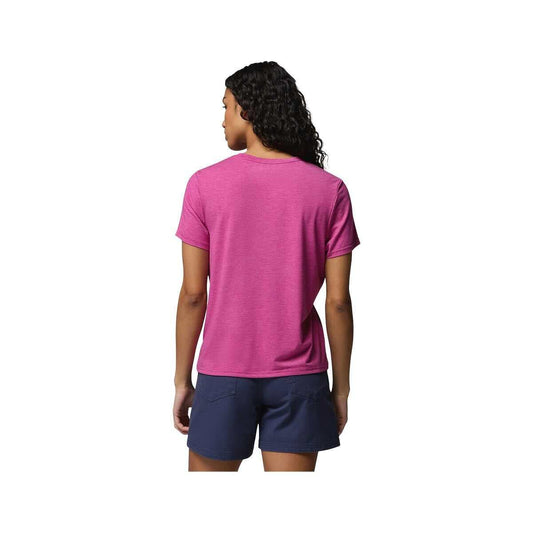 Columbia Women's CSC Soft Stretch Short Sleeve T-Shirt  Fuchsia Heather