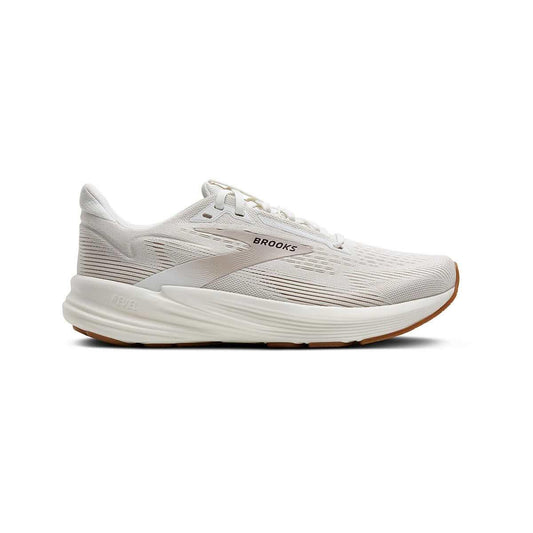 Color swatch for Brooks Women's Revel 8 Shoes in White Chateaugrey