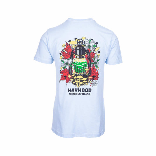 Color swatch for Haywood County Tourism Development Visit Haywood North Carolina Short Sleeve T-Shirt in Natural