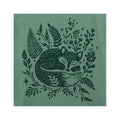 Life is Good Women's Sleeping Fox on Ferns Short Sleeve Crusher T-Shirt  Granite Green
