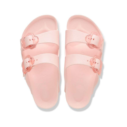 Birkenstock Kids Arizona Flower Buckle EVA Sandals Light Rose