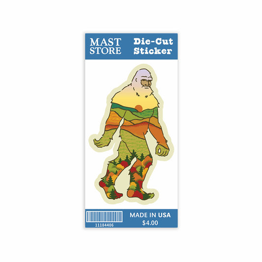 Mast General Store Fall Silhouette Bigfoot Sticker