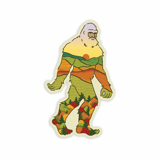 Mast General Store Fall Silhouette Bigfoot Sticker
