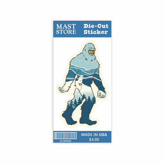 Mast General Store Winter Silhouette Bigfoot Sticker