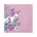 Life is Good Kids' Unicorn and Flowers Short Sleeve Crusher T-Shirt  Violet Purple