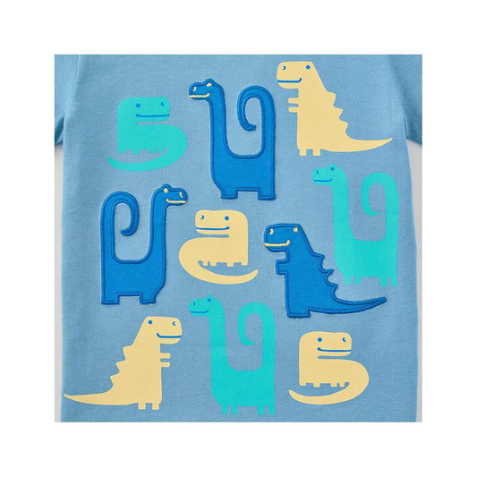 Color swatch for Life is Good Toddler Dino Friends Short Sleeve Crusher T-Shirt in Cool Blue